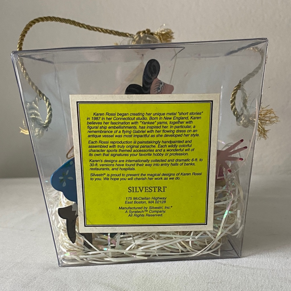 Silvestri Vintage Karen Rossi Fanciful Flights Grandma Metal Ornament - Picture 7 of 8